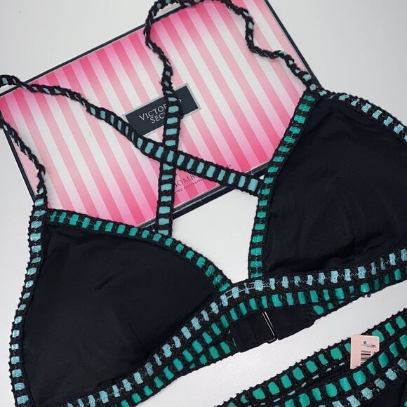 🔥🏖VICTORIA SECRET SWIMSUIT removable padded push-up/cheeky bottom New #4 - Picture 2 of 6